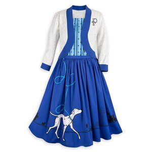 The Disney Dress Shop; Dress and Cardigan Cotton Set 101 Dalmatians Perdita L